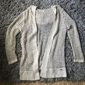 Cream Cardigan w/ hood